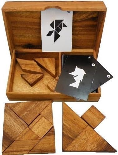 Logic Tangram Set with Play Cards