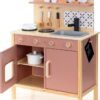 Wooden Pretend Play Kitchen Set with Accessories