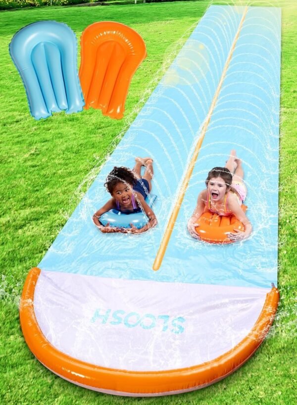 Double Lane Lawn Water Slide